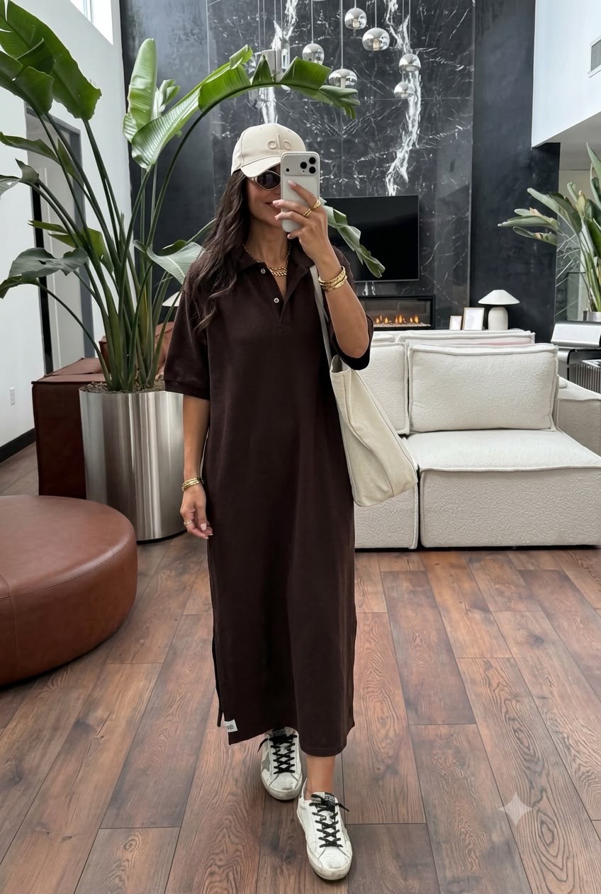 Robe polo oversize