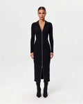 Robe zippée longue
